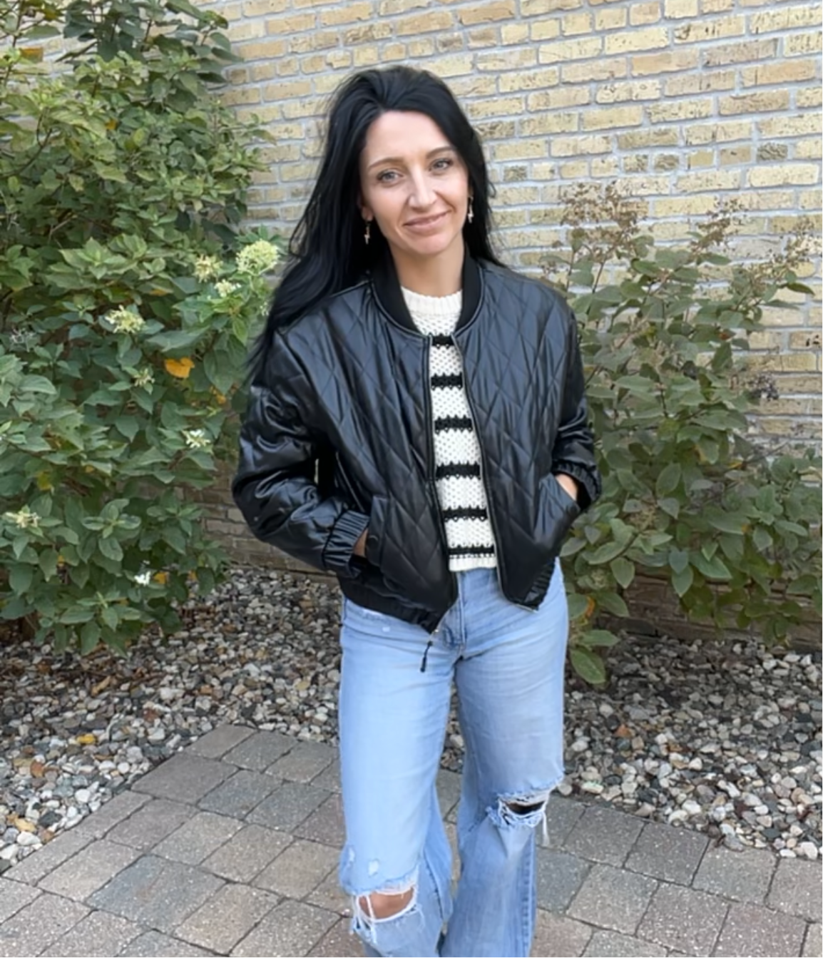 Zip Up Bomber Jacket