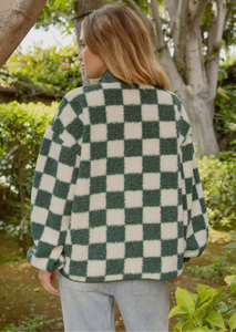 Checkered Snap Jacket