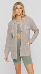 Mocha Mineral Washed Jacket