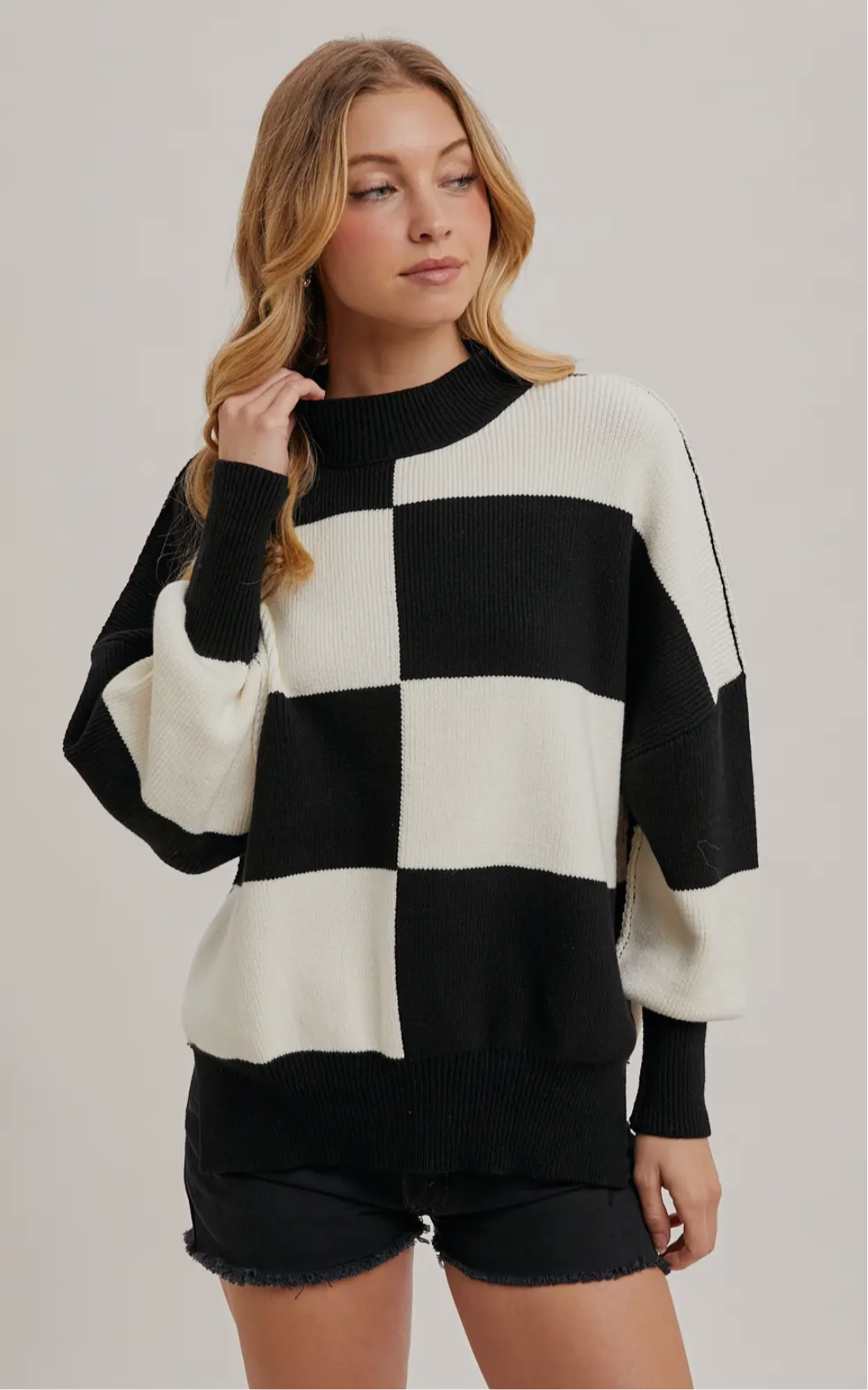 Color Block Knit Sweater