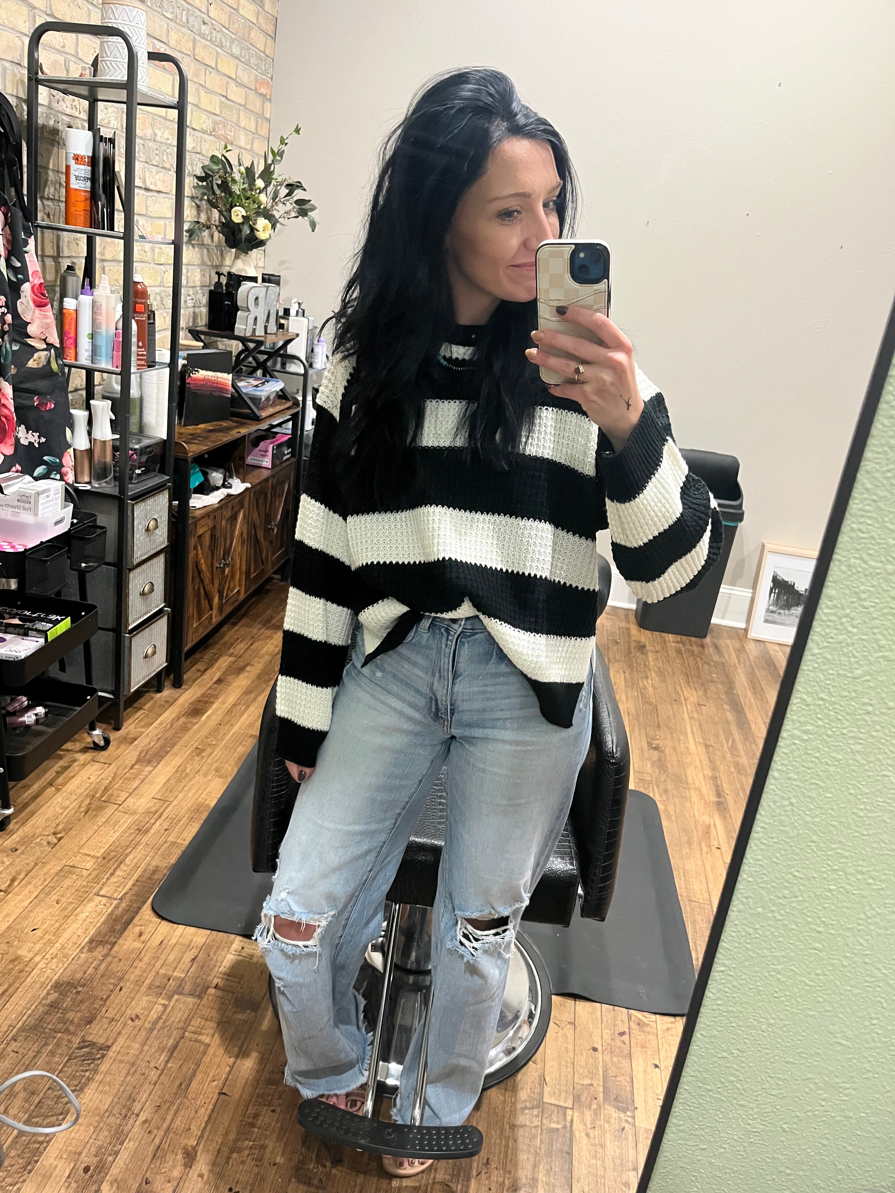 Striped Long Sleeve Sweater