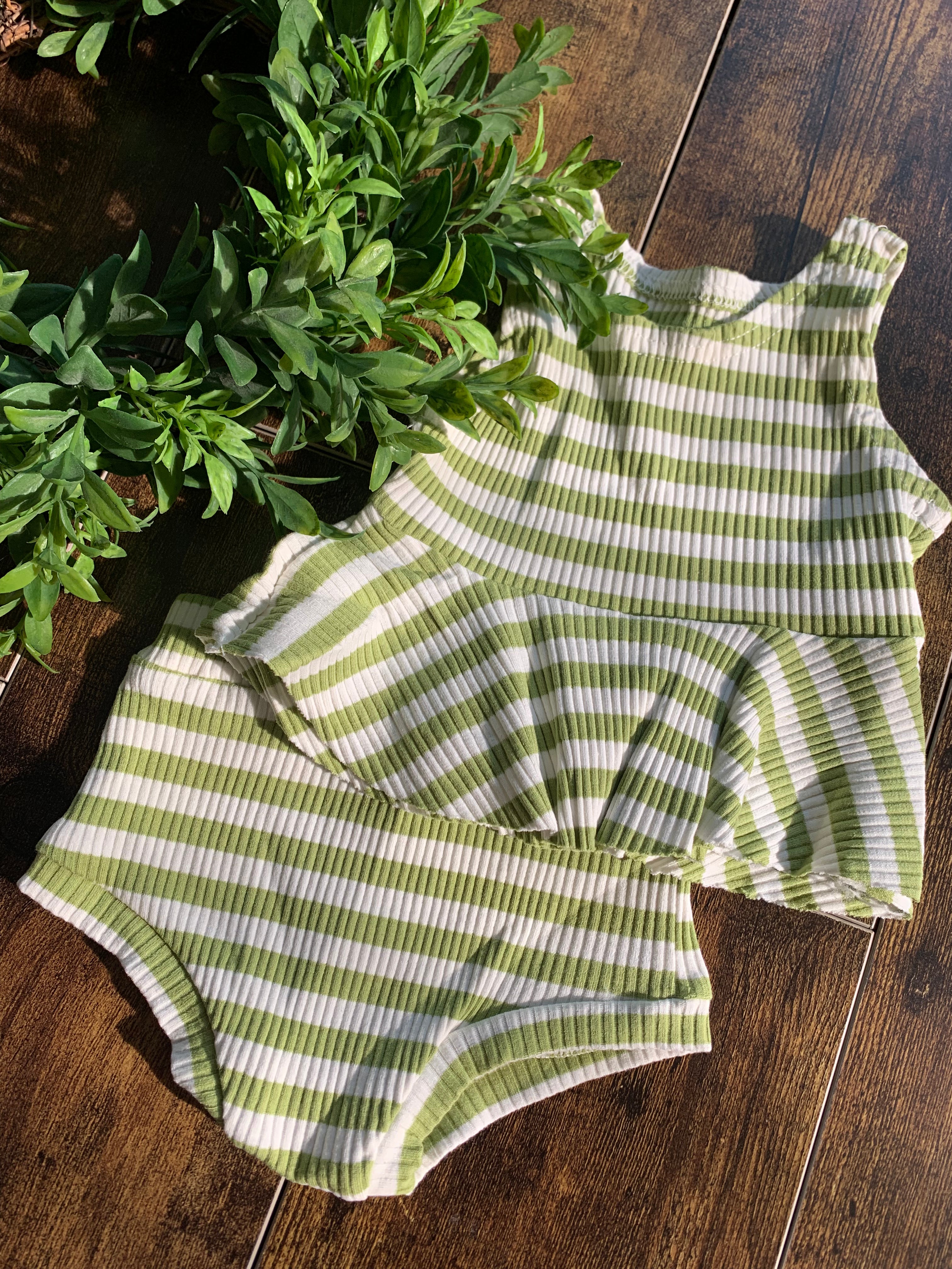 Baby Girl Striped Summer Set