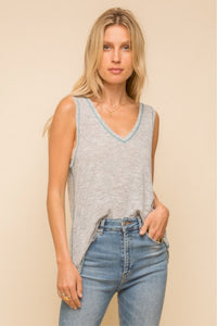 Stitched Detail Tank