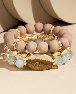 Natural Stone Stackable Bracelet